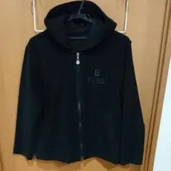FENDI フリースジャケット フード付き レトロ