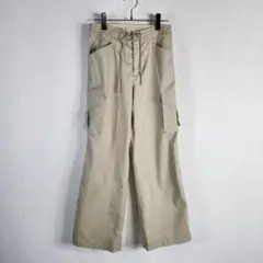美品 c.aujard クリスチャンオジャール カーゴパンツ ワークパンツ 麻