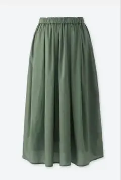 ユニクロ UNIQLO　ハイウェストボリュームスカート　S