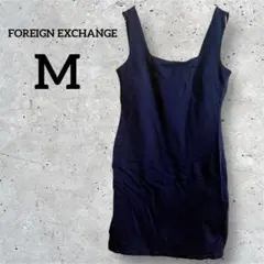FOREIGN EXCHANGE 【M】ネイビー ノースリーブ ミニワンピース
