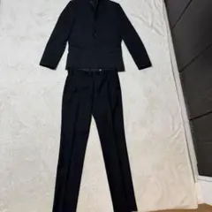 H&M スーツ上下セットアップ パンツ2枚セット エイチアンドエム 黒 ブラック