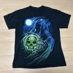 【ヴィンテージ】 00s GILDAN 悪魔 死神 スカル Tシャツ L