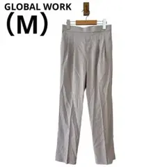 0712 GLOBAL WORKグローバルワークセンタープレスパンツ淡色Mサイズ
