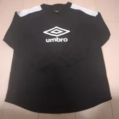 140 umbro 長袖ピステ　トレーニングウェア　黒