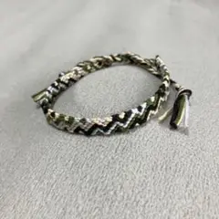 ミサンガ　アンクレット　黒　カーキ