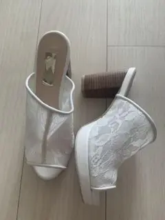 michell macaronミッシェルマカロン/レースサンダルL