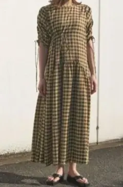 Kastane ギンガムチェック ロングドレス