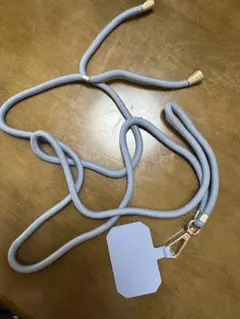 スマホ　ストラップ　青　ブルー