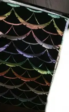 多色 波模様 袋帯