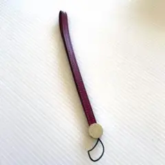 HERMES エルメス セリエ ストラップ キーホルダー チャーム ワインレッド
