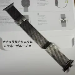 Apple純正 ナチュラルチタニウムミラネーゼループM 49mm