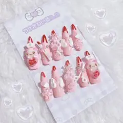 現品♥女児♥地雷♥量産型♥萌え♥ナース♥ねこちゃん♥平成女児♥ネイルチップ♥
