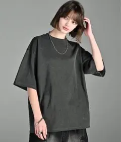 【SALE】ADRER ヴィンテージ ヘビーコットンTシャツ ブラック M