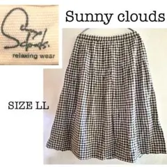 極希少品Sunny cloudsコットン100%チェック スカートSIZE LL
