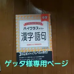 中学 ハイクラステスト 漢字・語句