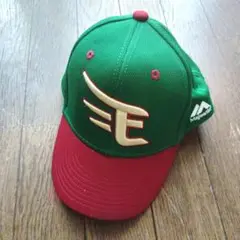 楽天イーグルス　刺繍ロゴ　キャップ　緑　応援グッズ キッズ