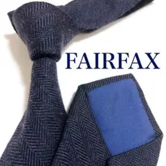 美品 フェアファクス ネクタイ ハイブランド レジメンタル ストライプ柄 光沢