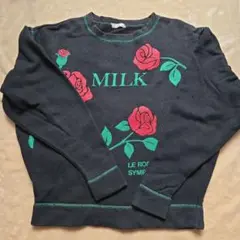 MILK バラ柄トレーナー