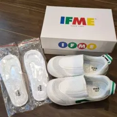 ☆みるくてぃーさん専用☆IFME 上履き ホワイト/グリーン 18.0