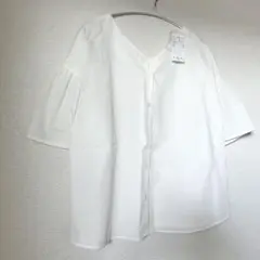 Techichi テチチ　ブラウス　2way フリルブラウス　ホワイト　新品