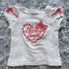 シャーリーテンプル ベビー 80 ギンガムリボン Tシャツ
