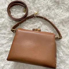 【希少✨】 グッチ バンブー ショルダーバッグ ブラウン 2way