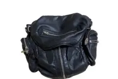 alexander wang 3way ミニ リュック バッグ 黒 ラムレザー