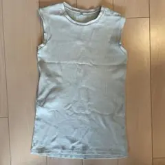 ミントグリーン　ノースリーブタンクトップ 130cm