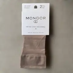 MONDOR ニーハイソックス JR 74 ライトタン 2足入り