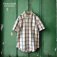 Timberland シャツ （S） 半袖 レギュラーカラー マルチカラー