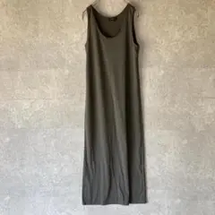 【INDIVI】インディヴィ（38）ロングストレートワンピース＊ノースリーブ
