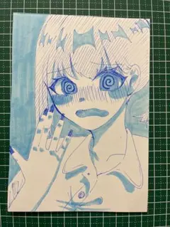 アニメ風水彩イラスト