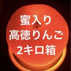 山形県産 りんご 希少品種 蜜入り「高徳りんご」 2キロ箱
