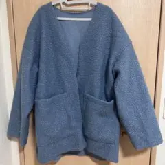 【Wcloset】ノーカラーボアジャケット