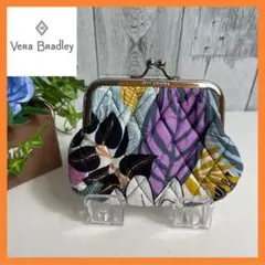 【新品】③ベラブラッドリーVera Bradley財布　がま口　花柄　キルト