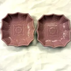 珉平焼　希少　ピンク　2枚