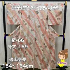 豪華 膨れの可愛い小紋 正絹 袷 着物