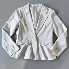 値下げ フリルジャケット　ペプラム　リボン　フォーマル　ハレノヒ　入学　入園