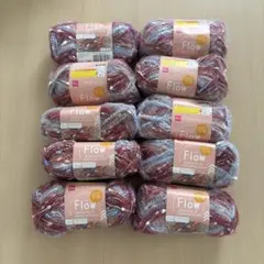 【新品未使用】フロー 毛糸 フラワーガーデン 10玉 まとめ 30g×10