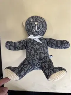 Dior ディオール ぬいぐるみ トロッター テディベア キャンバス　A745 ディオールのぬいぐるみ♪出産のお祝いにも＊Dior テディベア