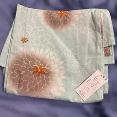 花柄 浴衣 ミントグリーン