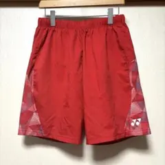 YONEX ヨネックス ショートパンツ ハーフパンツ 短パン 赤 レッド L