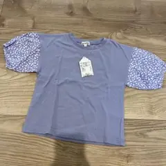 SHOO-LA-RUE パープル フラワープリント Tシャツ 110
