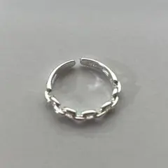 ファッションリング フリーサイズ シルバー シンプル 指輪 05