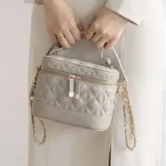 【大人気】RANDA キルティング2WAYバニティバッグ