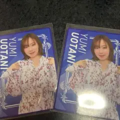 日本プロ麻雀連盟　連盟トレカ　魚谷侑未　2枚セット