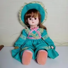 オオイケ 西洋人形 ドール 着せ替え人形 フランス人形 ヴィンテージ グリーンの瞳のお人形さん】オオイケ 西洋人形 ドール 着せ替え