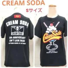 CREAM SODA 　クリームソーダ 半袖Tシャツ　Sサイズ　黒　PJ81