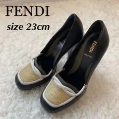 ✨FENDI フェンディ✨パンプス✨マルチカラー✨36✨レザー✨ヒール9.5cm