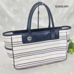 BURBERRY バーバリー ボーダー ハンドバッグ トートバッグ